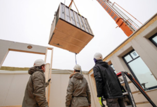 Revolutionaire fabriek voor HSB-elementen voor de mkb-bouwer