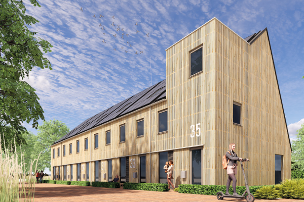 Nuchtere conceptontwikkelaar stuwt bio-based woning tot grote hoogte